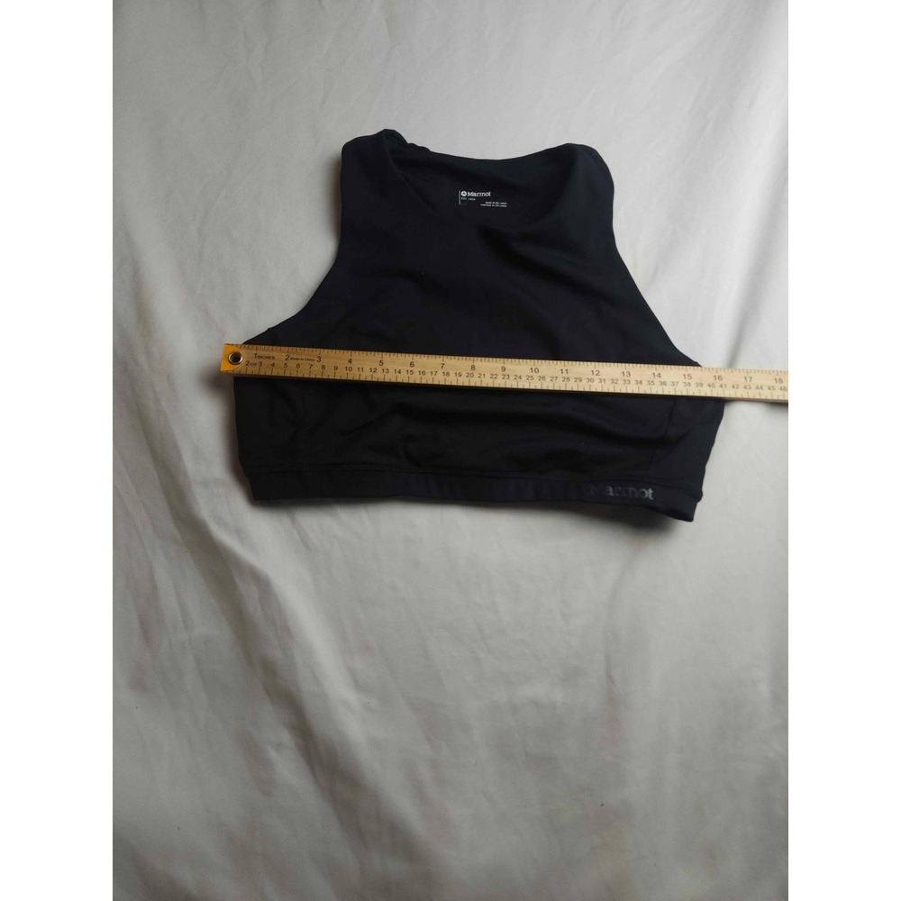 Marmot Womens High Neck Racerback Sports Bra Black Size Large - Picture 3 of 8